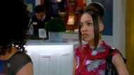 Chelsea told the invading Allison what time it was, but Allison looked about ready to clean Chelsea's clock on Beyond the Gates | Image: CBS